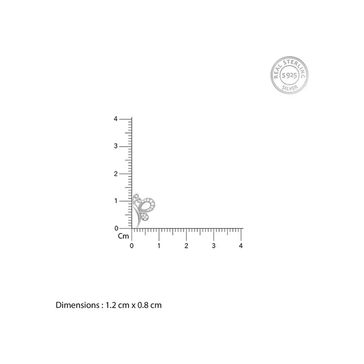 GIVA Butterfly Studs (Silver)