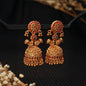 Aatmana Peacock Shaped Jhumkas (Golden)