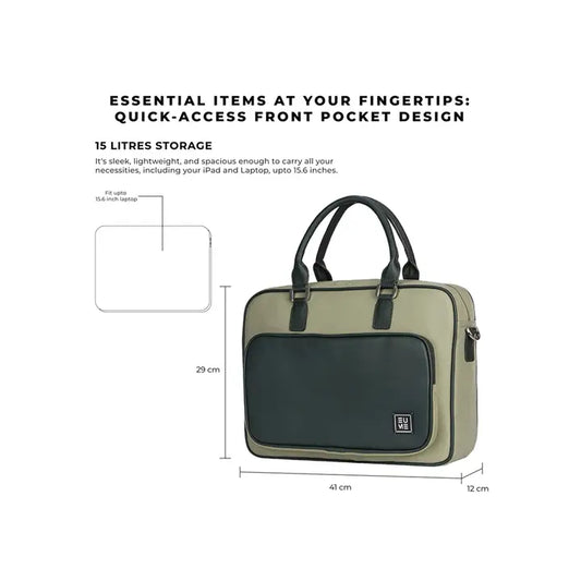 Eume Executive Messenger Nylon Laptop Backpack (Georgian Forest Green)