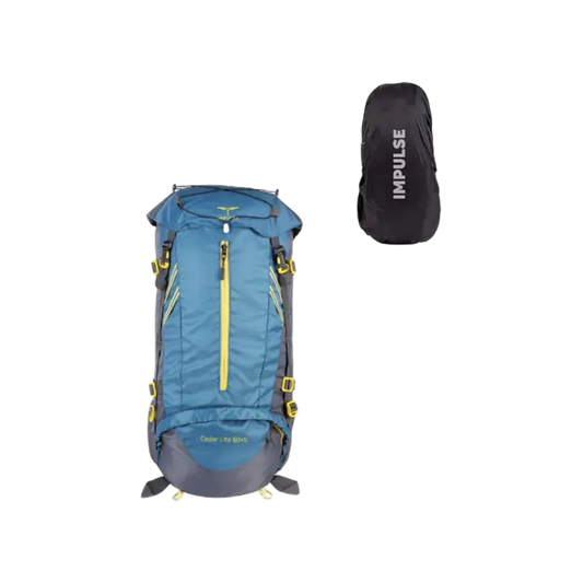 Impulse Polyester Rucksack Bag with Rain Cover (Dark Blue)