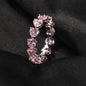 Designs & You Heart Shaped Contemporary Ring Contemporary Ring (Pink)