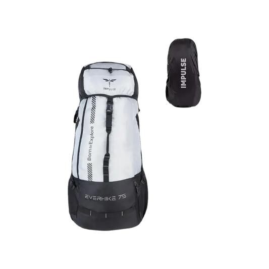 Impulse Polyester Rucksack Travel Bag (Grey, Black)