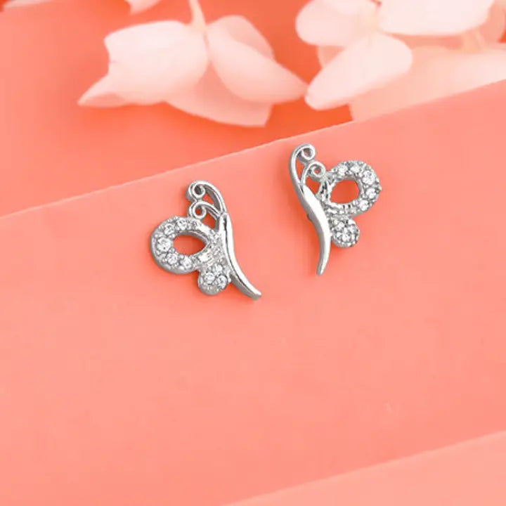 GIVA Butterfly Studs (Silver)
