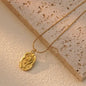 Jewels Galaxy Rose Pendant with Chain (Golden)