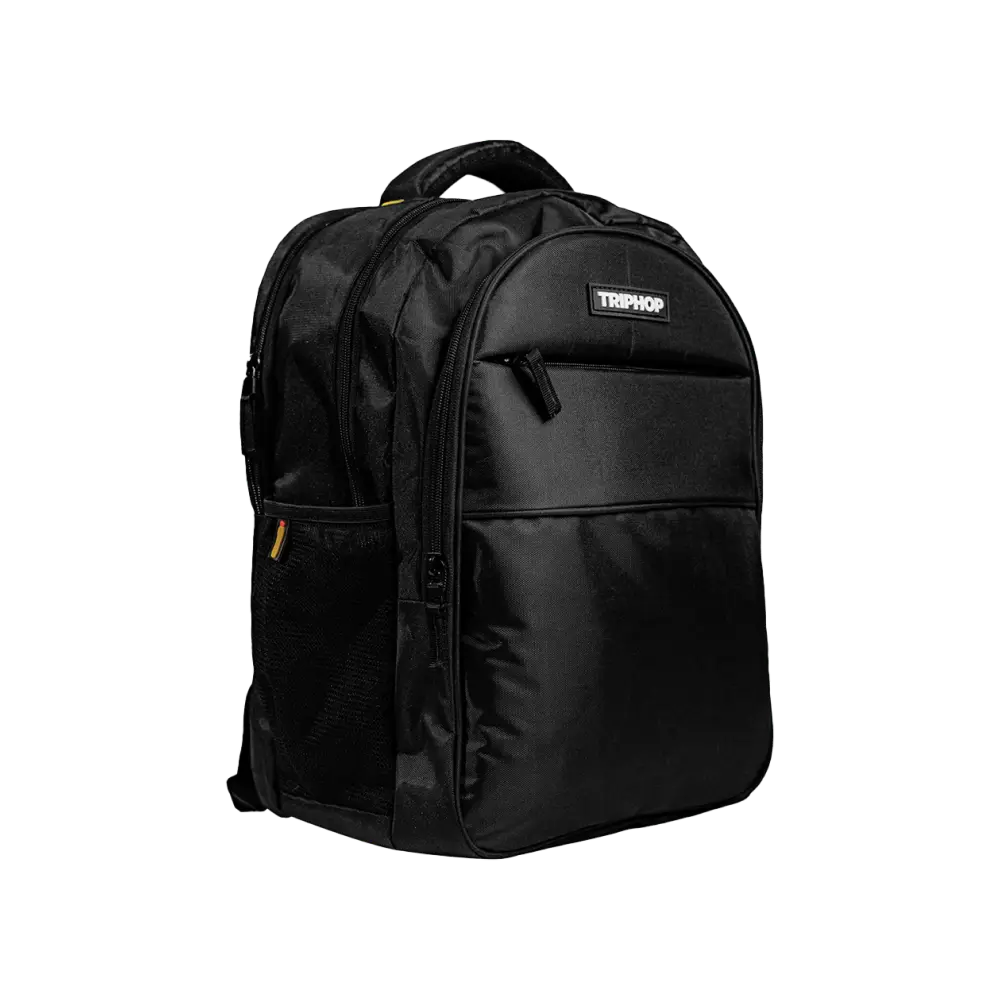 Nu Republic Triphop Everyday Polyester Laptop Backpack (Black)