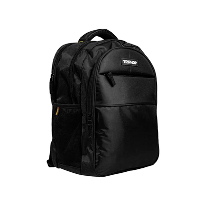 Nu Republic Triphop Everyday Polyester Laptop Backpack (Black)