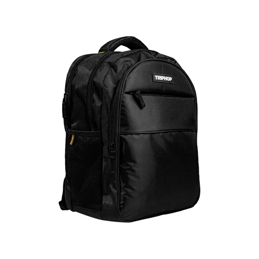 Nu Republic Triphop Everyday Polyester Laptop Backpack (Black)