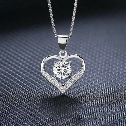 Designs & You Cubic Zirconia Stone-Studded Pendant (Silver)